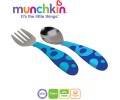 Munchkin - Set 2 tacamuri Lingurita si Furculita Inox 12L+ Blue